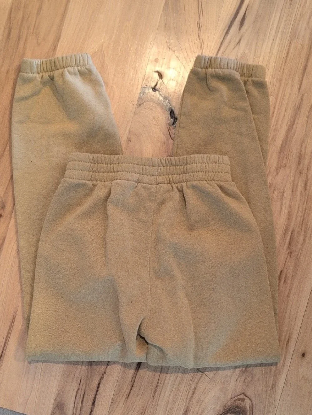 Converse Kids Camel Sweatpants with White All Star Logo